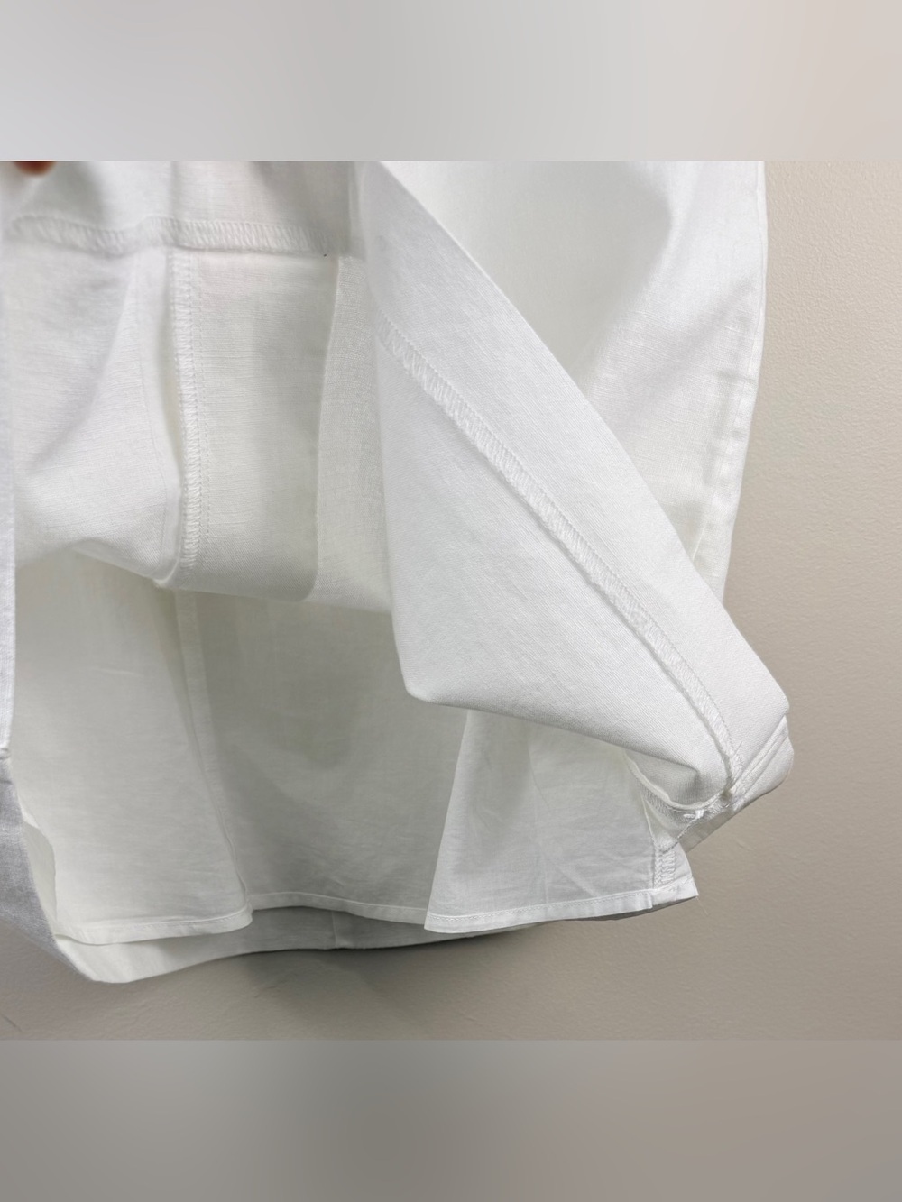 J. Crew Sleeveless White Button-Front Shift Dress size 8 - Picture 5 of 11